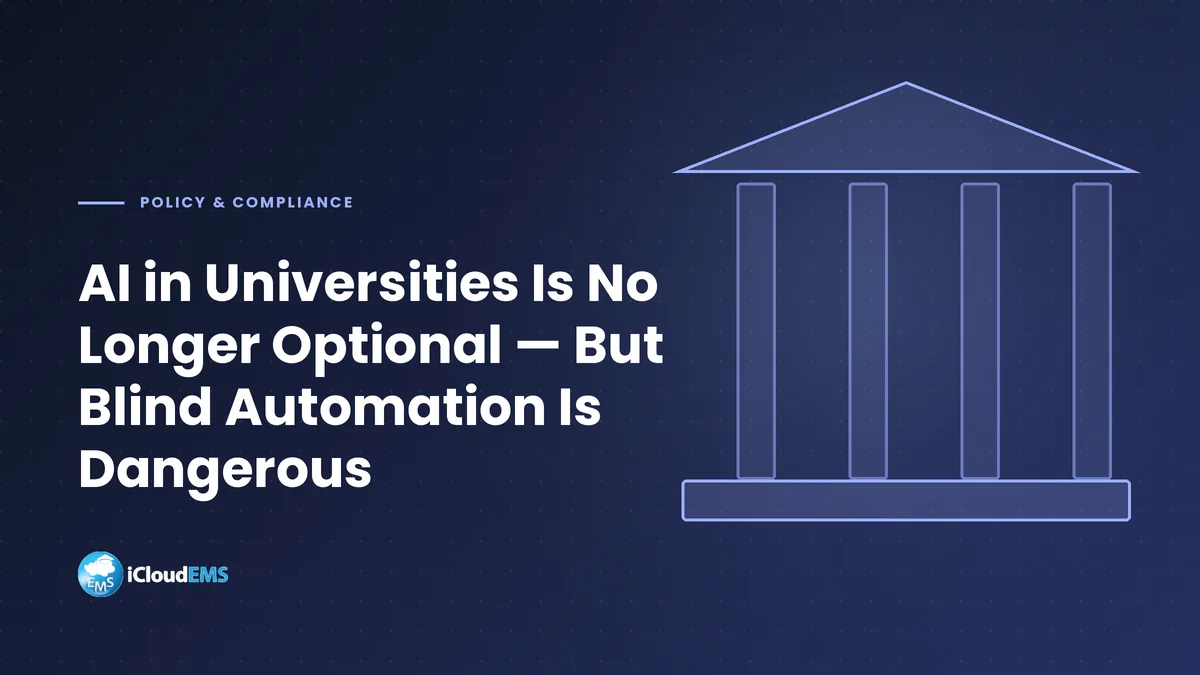 AI in Universities Is No Longer Optional — But Blind Automation Is Dangerous