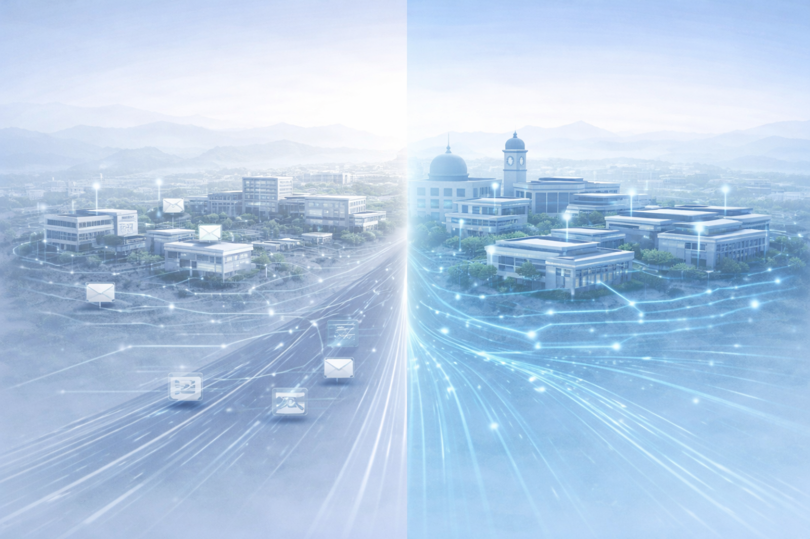 University ERP maturity showing transition from fragmented systems to a unified institutional platform