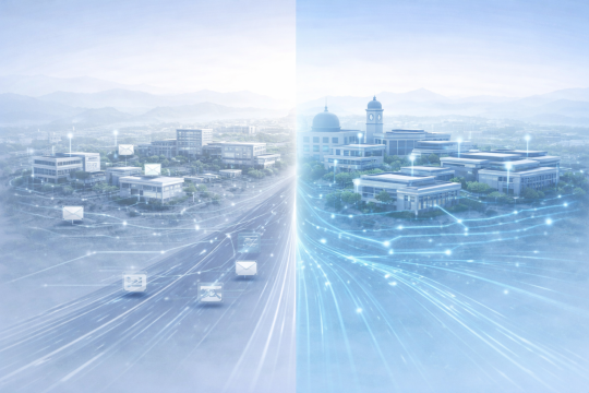 University ERP maturity showing transition from fragmented systems to a unified institutional platform