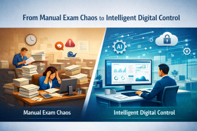 Examination Management System transforming manual university exam processes into AI-powered digital control